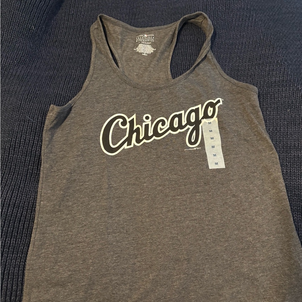 5th & Ocean Gray Chicago White Sox Tank Top